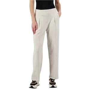 NWT Yogalicious Women Medium Pleat Front Scuba‎ Pant Trouser Straight Leg Cream